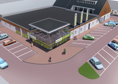 Artist impression supermarkt