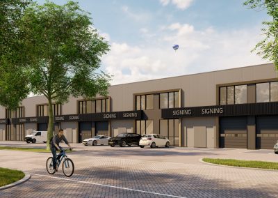 3D impressie bedrijfsunits Oud-Beijerland