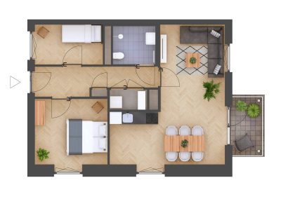 3D plattegrond