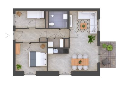 3D plattegrond