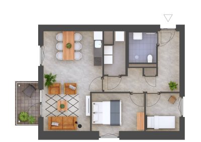 3D plattegrond