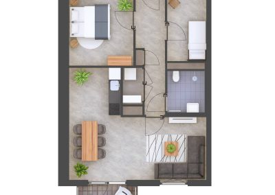 3D plattegrond