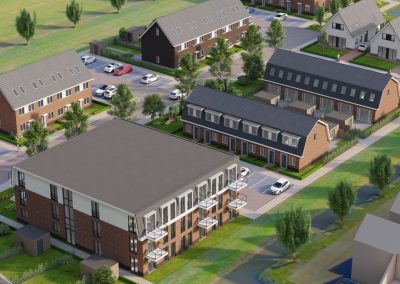 Artist impression Ameide woningbouw