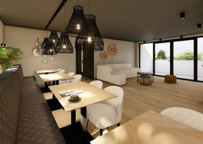 Artist impression hotel lounge