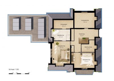 3D woning plattegrond