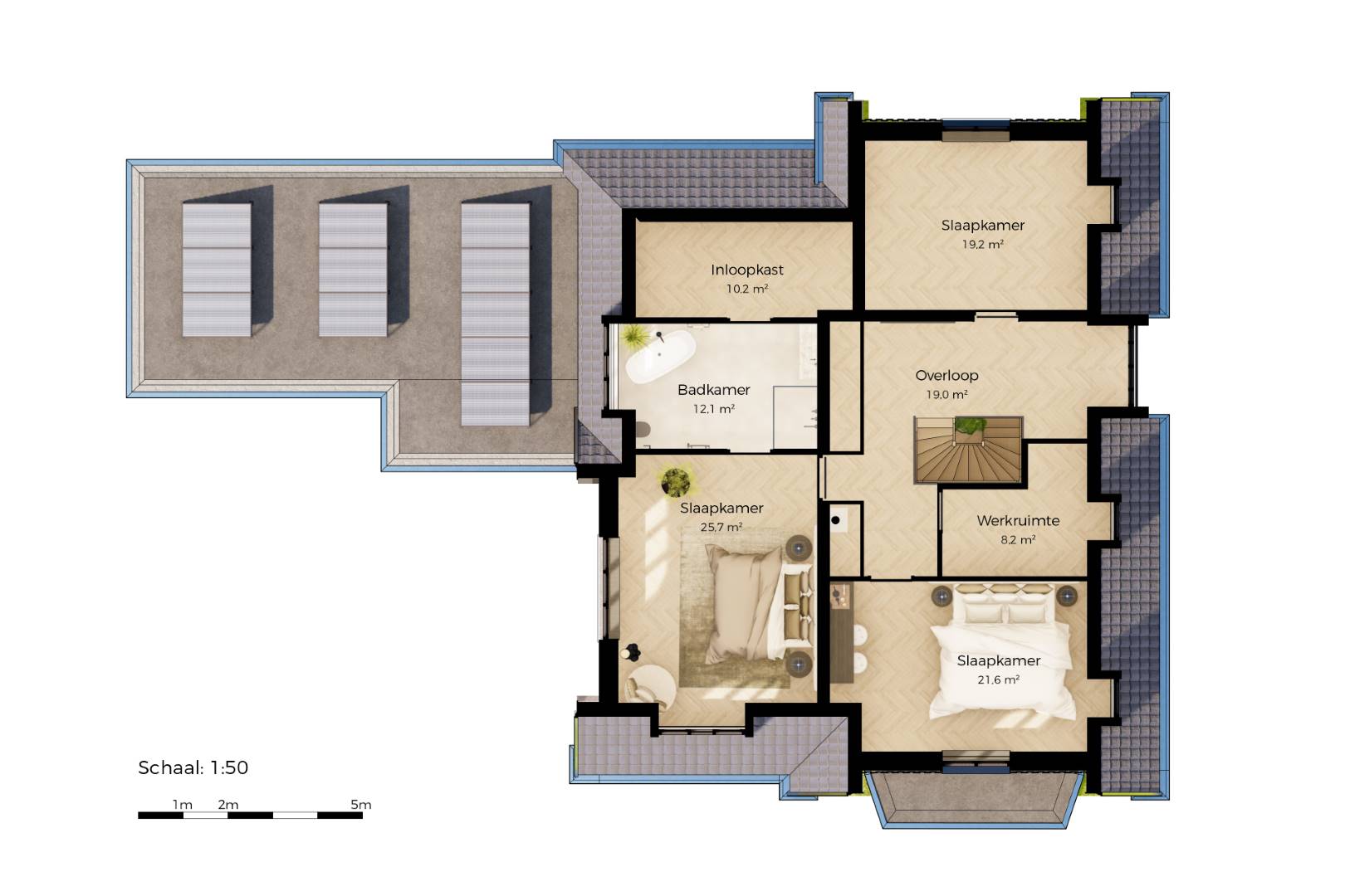 3D woning plattegrond