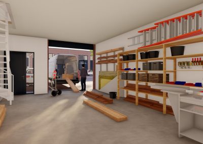 Artist impression bedrijfsunits Almere