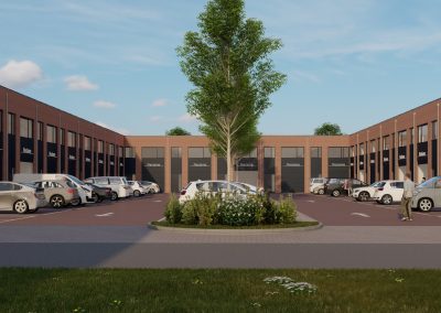 Artist impression bedrijfsunits Almere