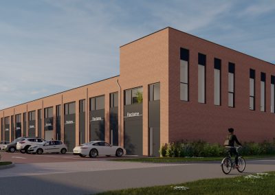 Artist impression bedrijfsunits Almere
