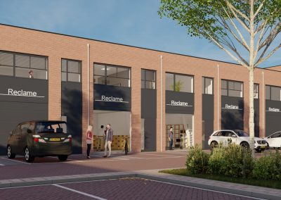 Artist impression bedrijfsunits Almere
