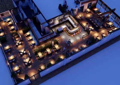 3D impressie restaurant