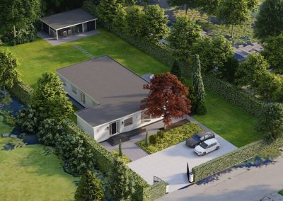 Artist impression veranda tuinhuis