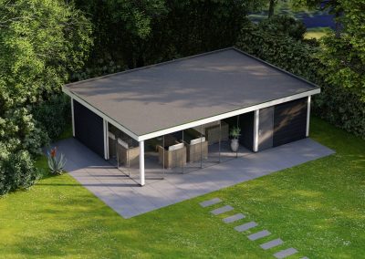 Artist impression veranda tuinhuis