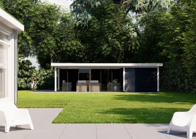 Artist impression veranda tuinhuis