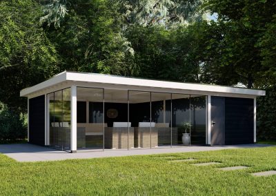 Artist impression veranda tuinhuis