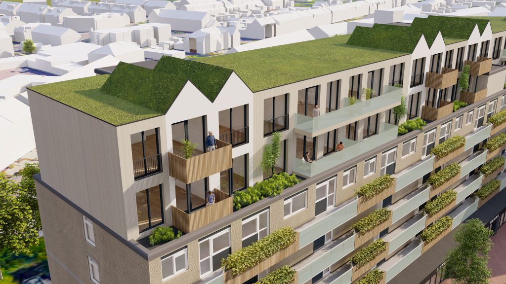 optoppen 3D woning plattegrond